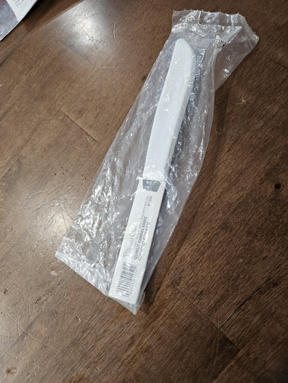 NIP Pampered Chef Quikut Paring Knife #1250 White Handle 2.5" Blade New Sealed